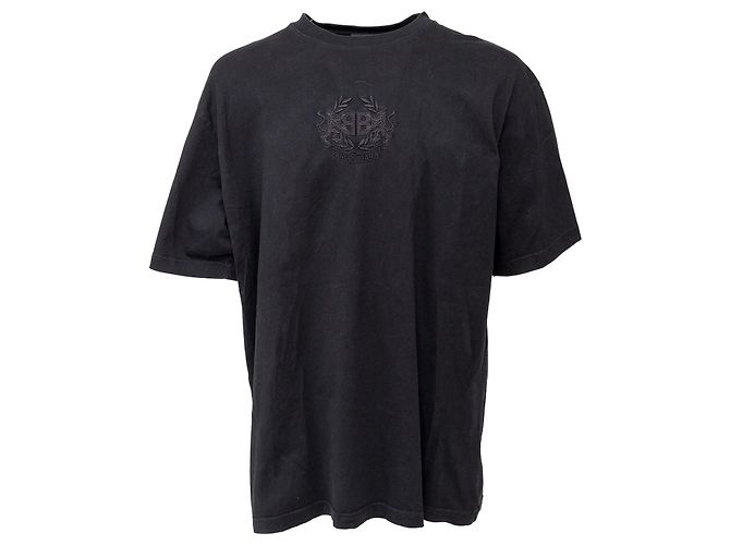 Camiseta bordada León de Balenciaga Negro
