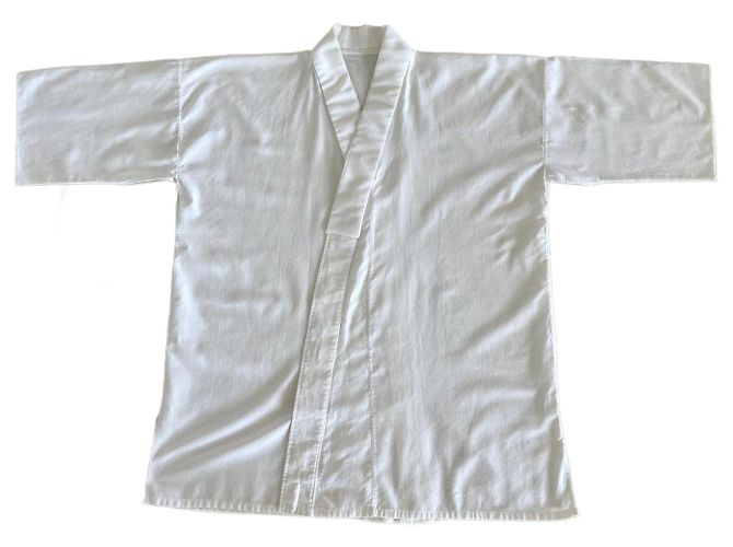 Autre Marque Sommerkimono oder japanische Überhemd weiß T. L- XL - unisex