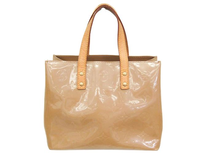 Louis Vuitton Monogram Vernis Reade PM Handbag Hazelnut