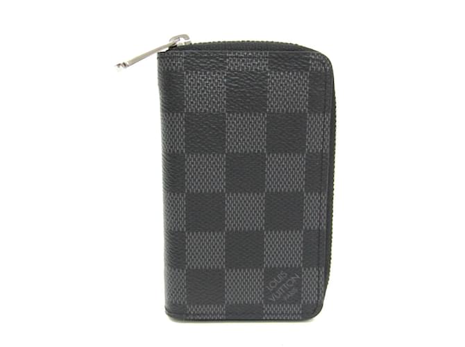 Louis Vuitton Damier Graphite Zippy Coin Purse Damier ebene Cloth  ref.2268587
