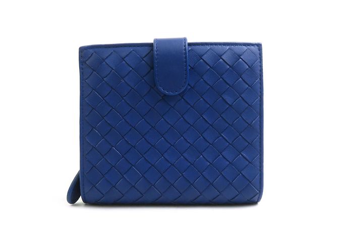 Billetera azul Bottega Veneta