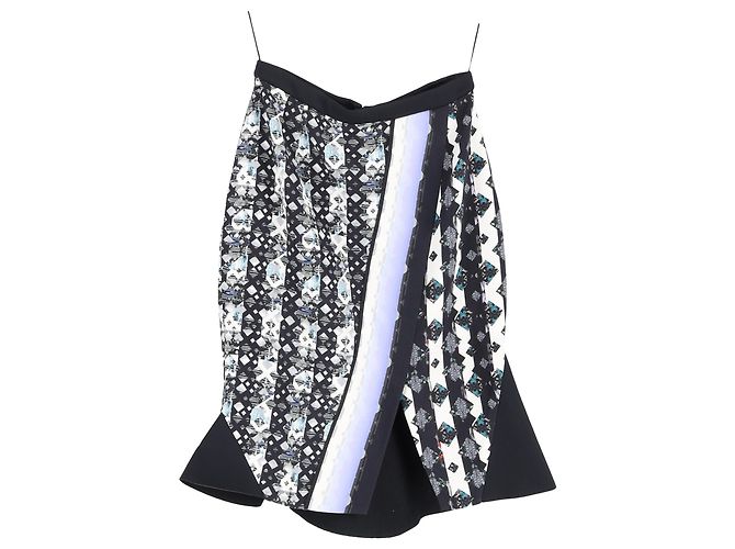 Gonna mini trombetta stampata Peter Pilotto in viscosa multicolore