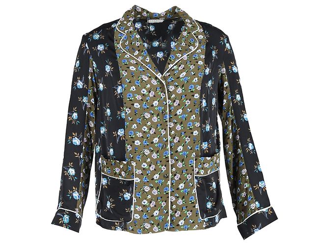 Sandro Paris Noisette Floral-Printed Blouse in Multicolor Viscose Multiple colors
