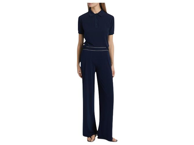 Vince Stretch-Jersey Pull-On-Hose Marineblau