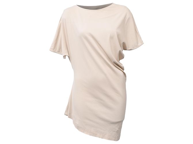 Top de manga corta Jil Sander en algodón beige