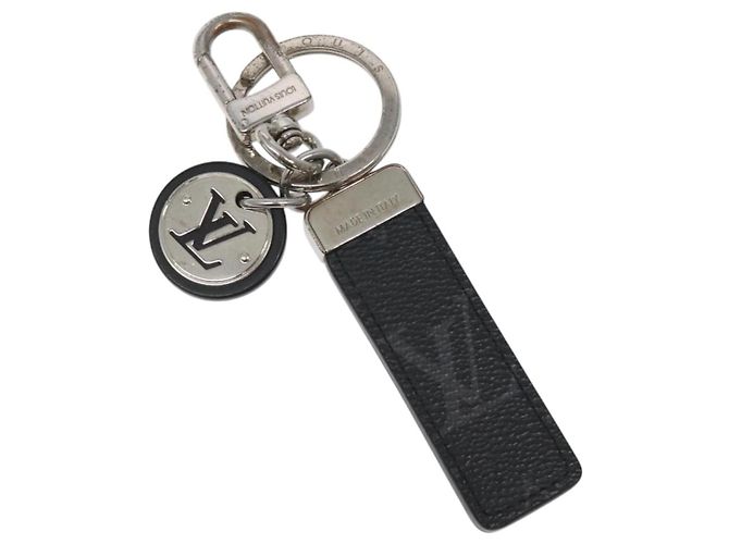 LOUIS VUITTON Monogram Eclipse Porte Cles Neo LV Club Charm M69475 Auth BD2261
