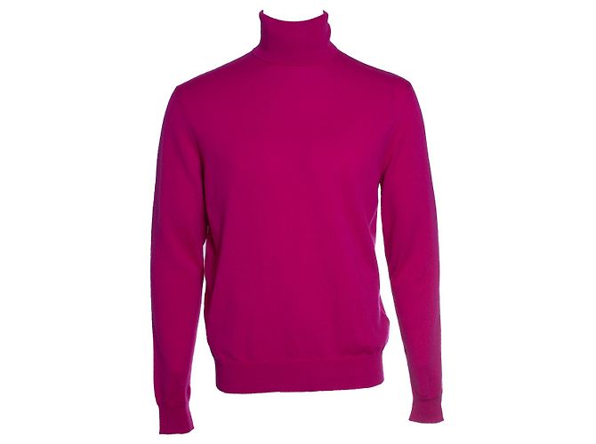 Ralph Lauren violet, pull à col roulé rose