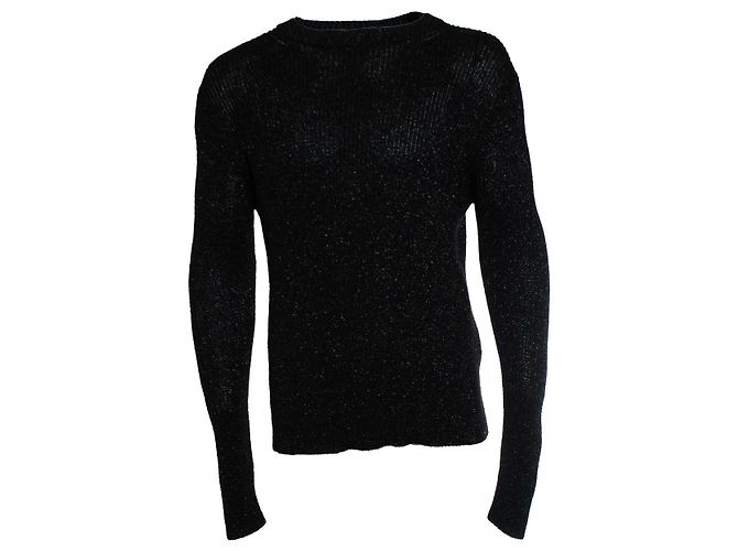 Saint Laurent, schwarzer Lurex-Pullover 2019 