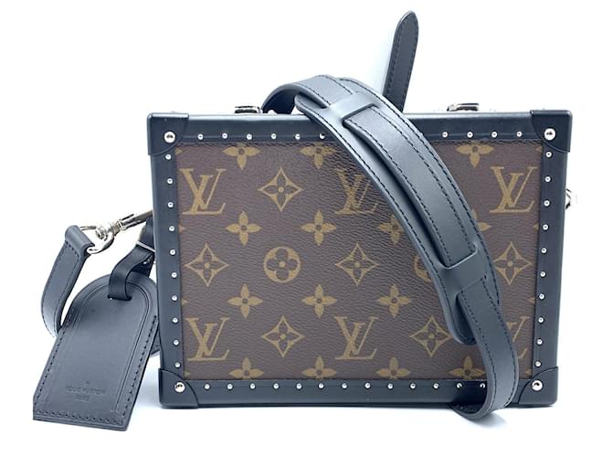Louis Vuitton Monogram Macassar Clutch Box M20252 Brown Cloth  ref.2270922