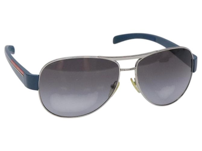 Gafas de sol deportivas PRADA de plástico azul Auth bs26017