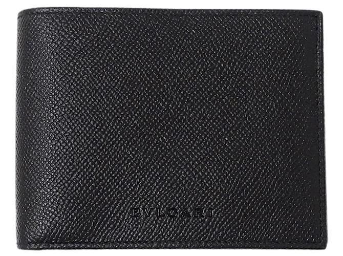 Bulgari Bvlgari Men's Bi-Fold Leather Wallet Black  ref.2271954