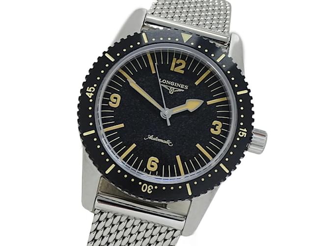 Longines Heritage Skin Diver Men's Automatic Wristwatch Black Silvery  ref.2271968
