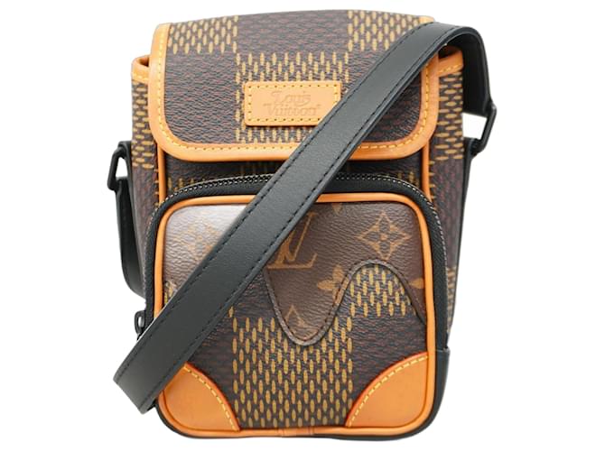 Louis Vuitton Damier Giant Amazon Shoulder Bag Brown Damier ebene  ref.2272780