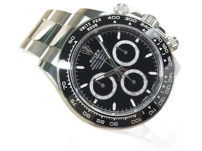 ROLEX Daytona black Dial 126500LN '23 purchased Mens Silvery Steel  ref.2272956