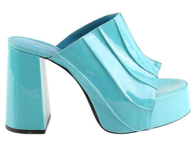 By Far Navy blue heels
