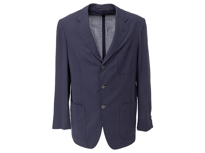 Autre Marque Blazer non foderato FG Roma Blu Blu navy