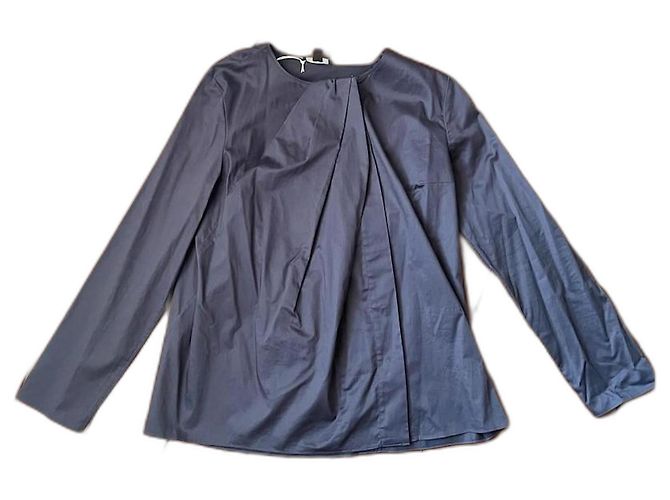 Túnica Cos Azul Oscuro Algodón Elastano Talla 38 Azul marino