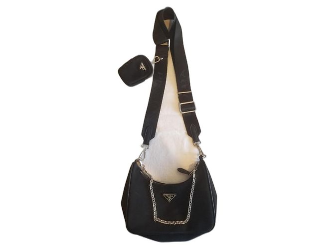 Prada Shoulder Bag Re-edition 2005 Black