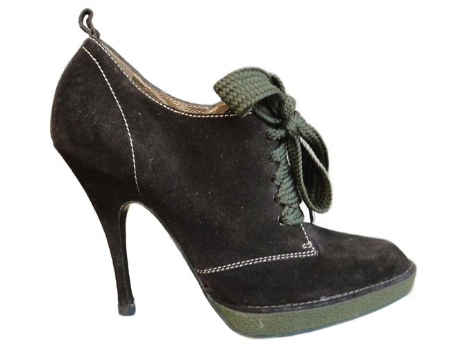Dolce & Gabbana Stiefeletten Dunkelbraun Wildleder