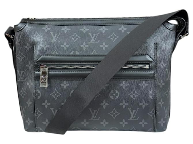 Louis Vuitton Odyssey PM Monogram Eclipse Shoulder Bag Brown Black Cloth  ref.2273943