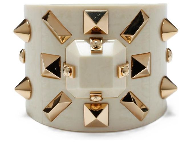 Pulsera Manchette Louis Vuitton 2012 Marc Jacobs LV Snails Catwalk Maxi Cuff Dorado