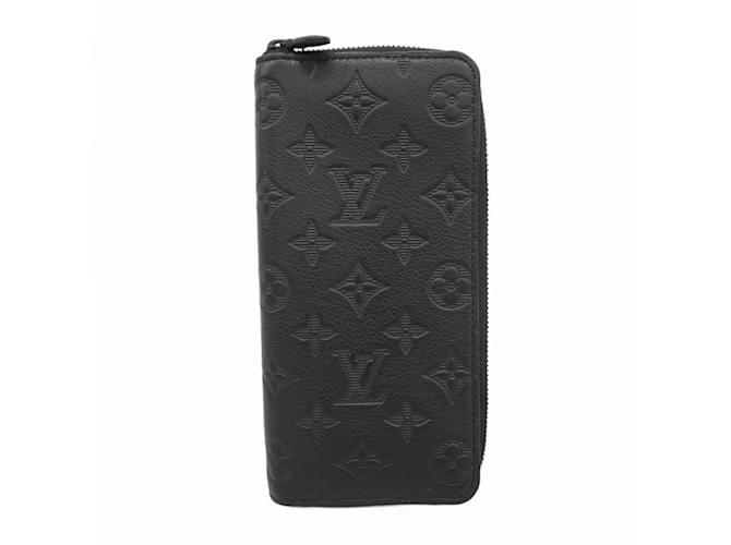 Louis Vuitton Long Wallet Monogram Shadow Zippy Vertical M62902 Black  ref.2275011