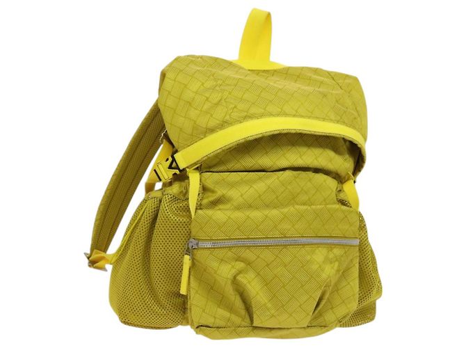 Autre Marque BOTTEGA VENETA Backpack Nylon Yellow Auth BD2181