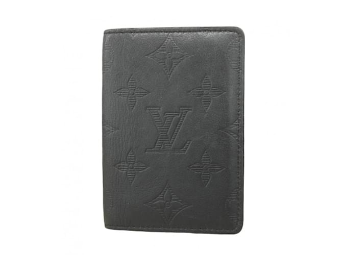 Organizer Louis Vuitton Monogram Shadow Card Case Black  ref.2275295