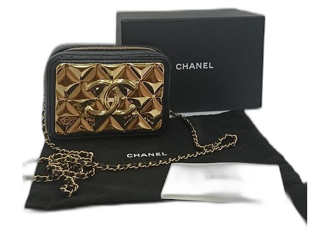 Chanel Camera Case Black Leather