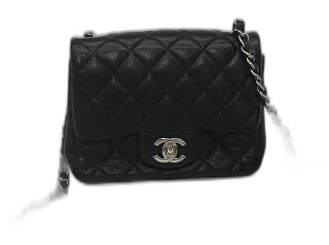 Wallet On Chain Chanel flap bag pequeño Black