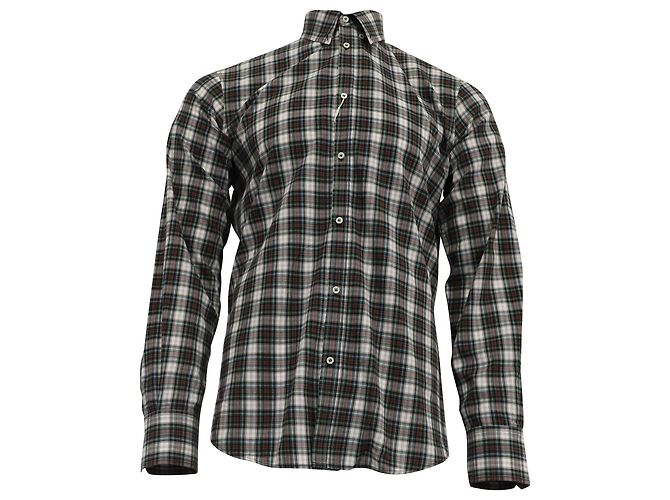 Camicia a maniche lunghe a quadri Dsquared2 in cotone multicolore