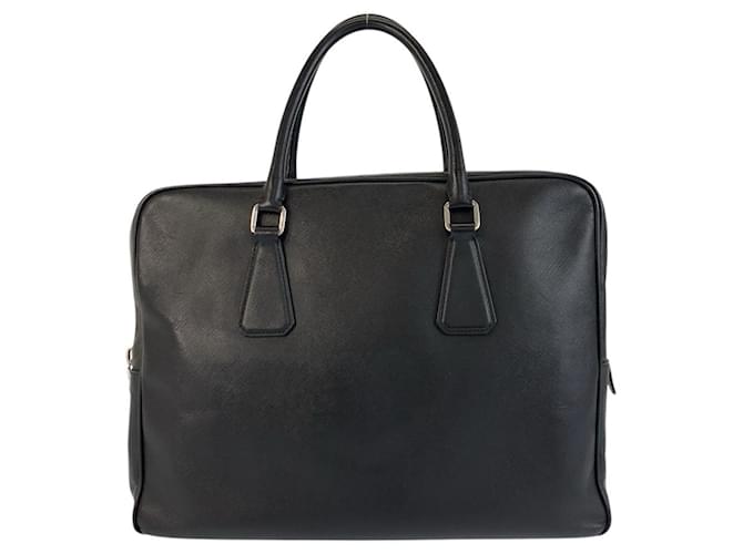 Prada Saffiano Leather Briefcase Black  ref.2276087