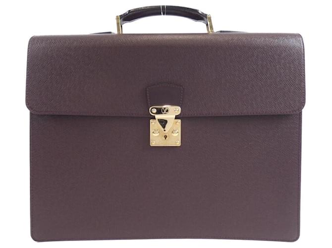 Louis Vuitton Taiga Moscova Handbag Brown Leather  ref.2276542