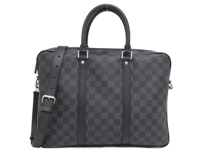 Louis Vuitton Damier Graphite Porto Document Voyage PM Handbag Damier ebene Cloth  ref.2276613