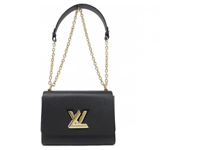 Louis Vuitton Epi Twist MM Shoulder Bag Black Leather  ref.2276703