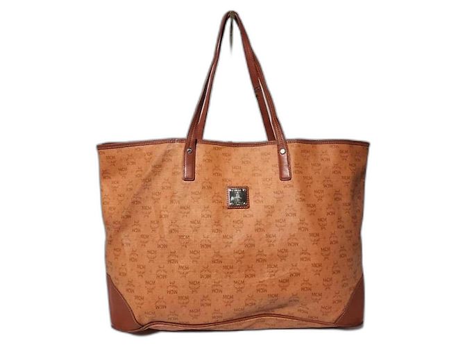 MCM Visetos Tote Bag Braun