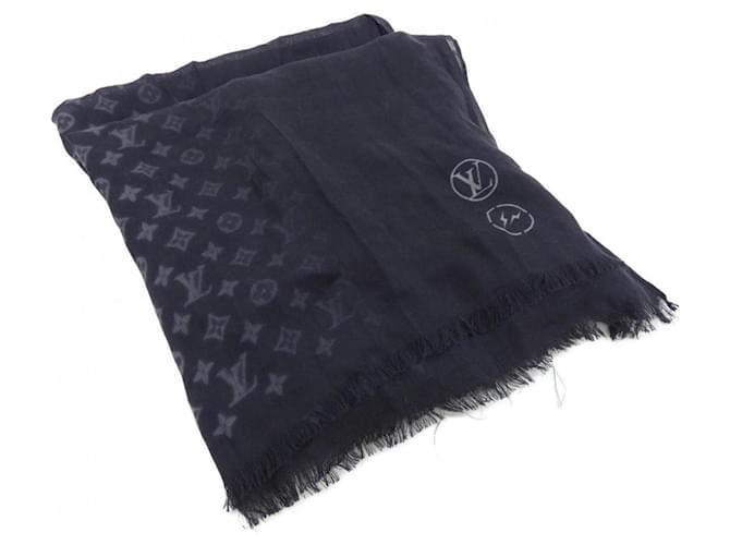 Louis Vuitton Black Cashmere Stole  ref.2276931
