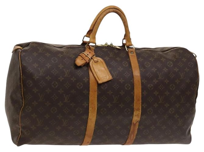 LOUIS VUITTON Monogram Keepall 60 Bolsa Boston M41422 LV Auth 123386 Monograma