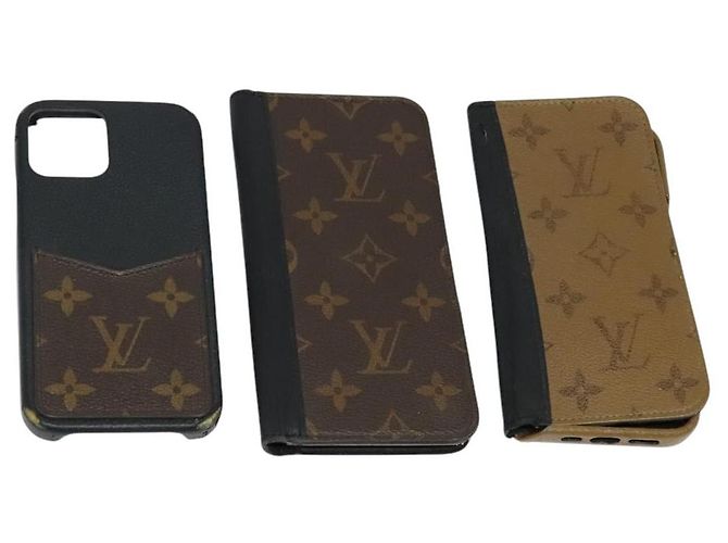 Funda para iPhone Monogram Monogram Reverse 3Set LV Auth bs26430 de LOUIS VUITTON Monograma