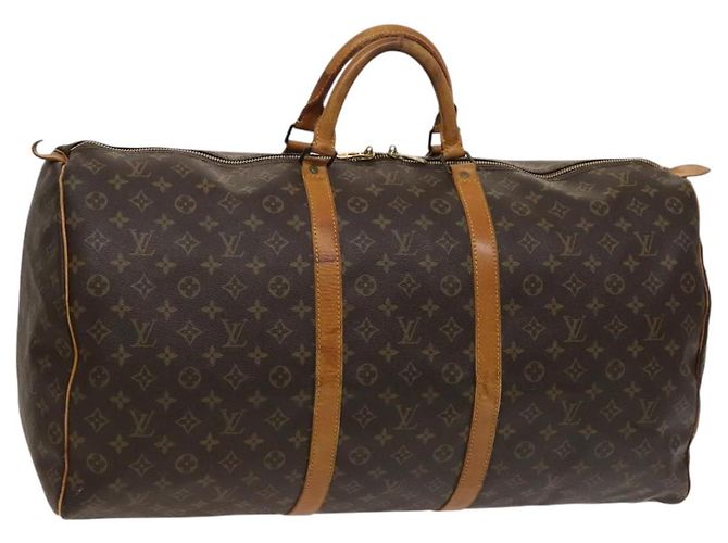 LOUIS VUITTON Monogram Keepall 60 Bolsa Boston M41422 LV Auth 124850 Monograma