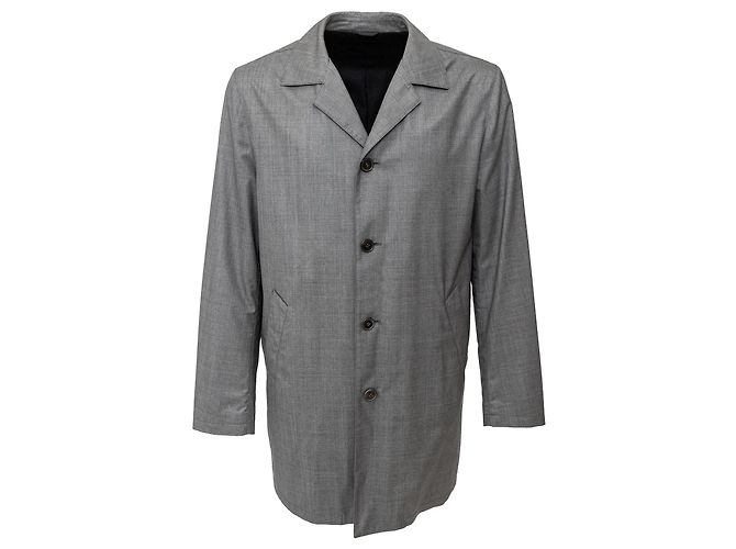 Autre Marque FG Roma Wool Coat Grey