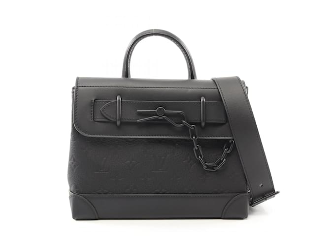 Louis Vuitton Steamer PM Handbag Black Leather  ref.2278101