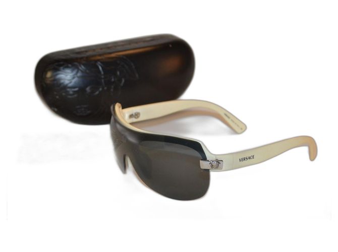 Occhiali da sole Versace 4045-v maschera magnetica bianca Bianco