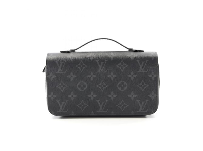 Louis Vuitton Zippy XL Monogram Eclipse Long Wallet Black Cloth  ref.2278845