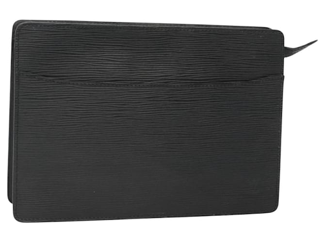 LOUIS VUITTON Epi Pochette Homme Clutch Bag Black Noir M52522 LV Auth 121095 Leather  ref.2279597