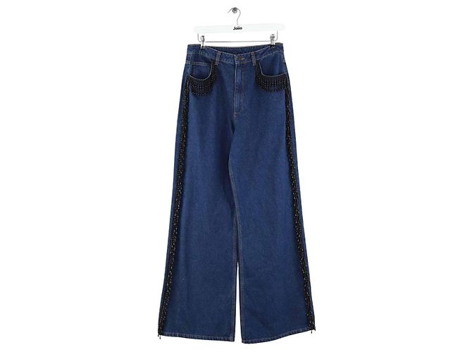 Farm Rio Blaue gerade Baumwolljeans