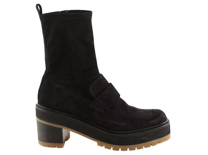 Hermès Botas de camurça pretas Preto