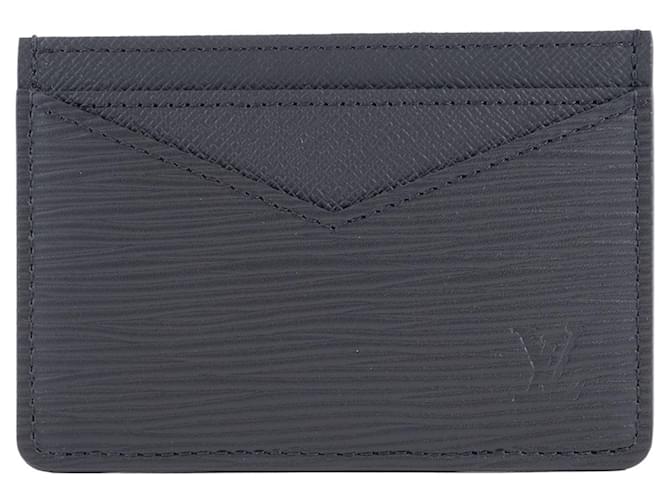 Louis Vuitton Epi Leather Card Case Black  ref.2280569