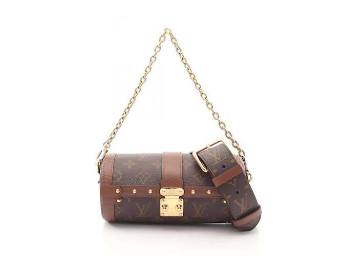 Louis Vuitton Papillon Trunk Handbag Brown Monogram Cloth  ref.2280871