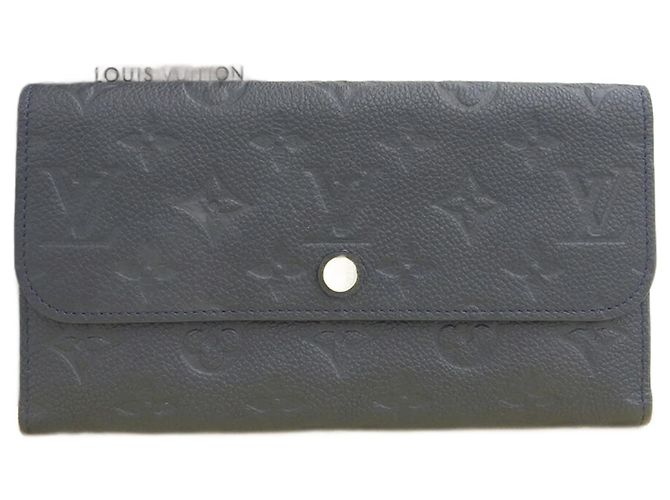Cartera larga Monogram Empreinte Louis Vuitton Azul marino